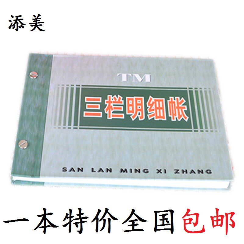 扶西A级三栏明细账账本活页借贷余帐页账页会计账簿全套财务专用