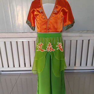 初夏舞蹈演出服儿童古典舞纱裙仙气飘逸中国风民族舞蹈池上表演服