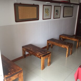 碳化防腐浴室凳实木长条凳户外大板凳火锅家用靠墙凳木板凳可定制