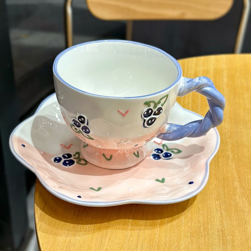 少女心陶瓷马克杯早餐牛奶咖啡杯高颜值情侣喝水杯男女学生情侣杯