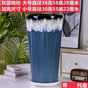 特大号陶瓷大号花盆大口径花钵户外室外超大号深盆高筒北欧栽树盆