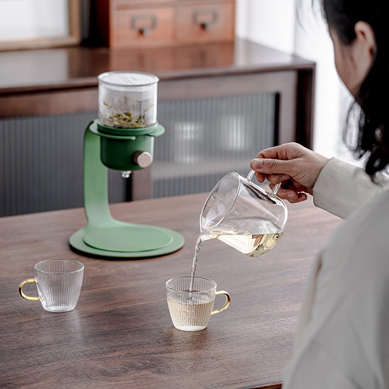 轻奢办公室泡茶神器茶具耐高温懒人玻璃茶壶咖啡冲茶器小可冲泡壶