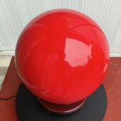 冰洲石鸿运当头红色不带夜光 绿色夜明珠发光球乔迁送礼桌面摆件