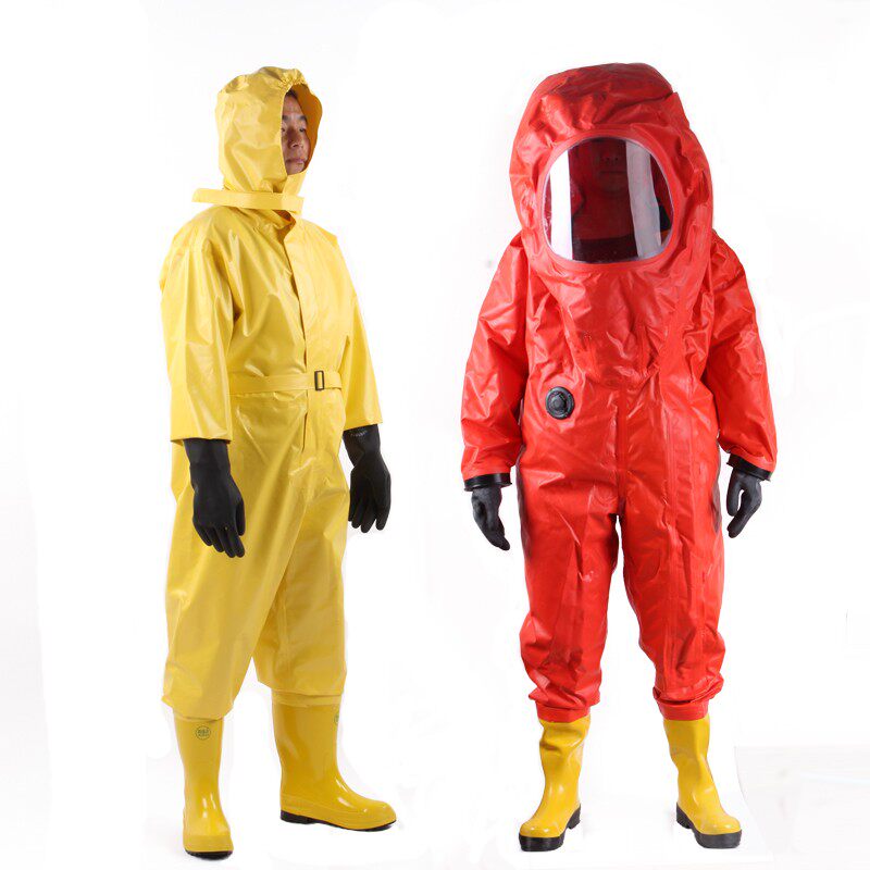 重型全封闭一级防化服隔离连体全身轻型耐酸碱液氨氨气化工防护服