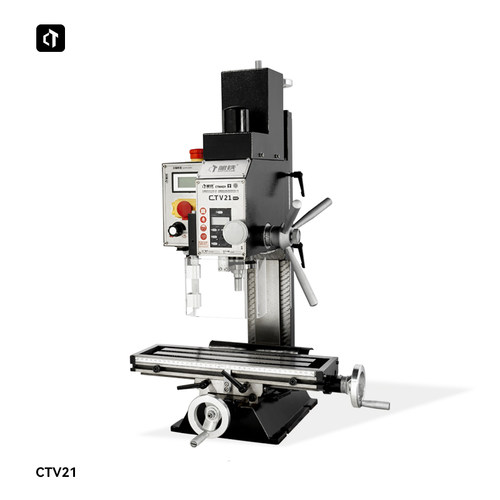 呲铁新品钻铣床CTV21静音家用微型钻铣床小台钻微型铣床小铣床