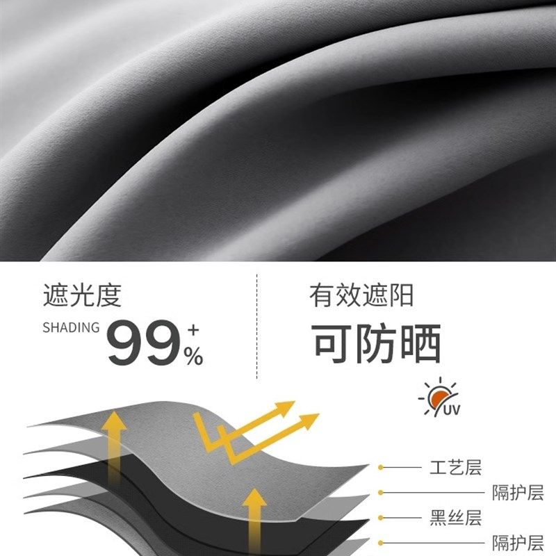 2022卧室遮光窗帘窗户神器内衬布卧室防晒隔热遮阳布料里衬挂钩式,居家布艺,成品窗帘,淘宝优惠券,粉丝福利购,淘宝优惠卷