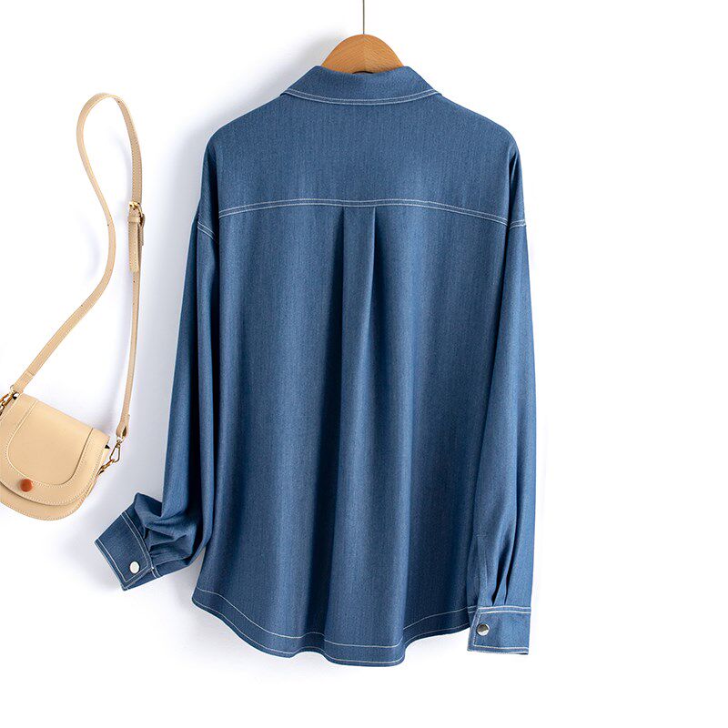 阿月大码女装2025春装加肥加大女士衬衫200斤简约百搭显瘦上衣