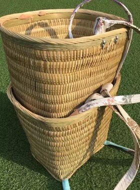 四川手工竹编背篼 采菇背笼成人用竹背篮