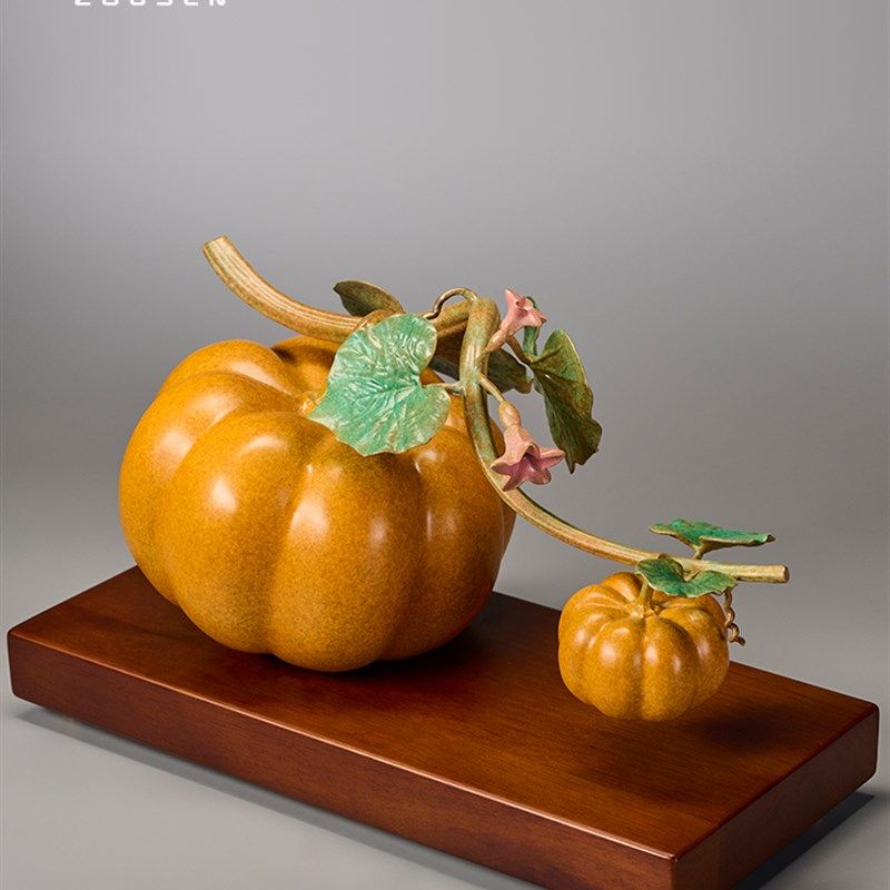 佐森南瓜摆件铜招财财富丰收客厅玄关酒柜装饰品乔迁开业送礼品,家居饰品,装饰摆件,淘宝优惠券,粉丝福利购,淘宝优惠卷