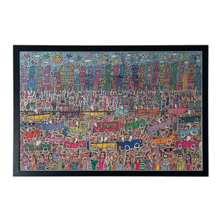 5000片画框立体相框悬浮实木框架拼图框复古挂墙送胶水配有机玻璃