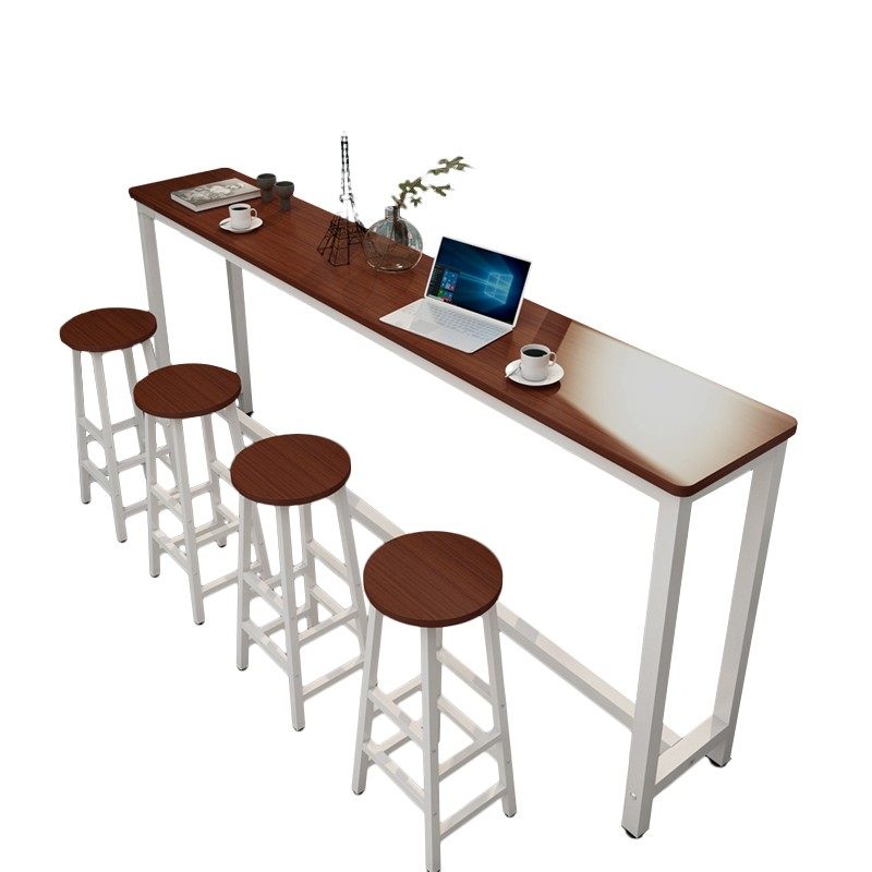 圆角靠墙吧台桌家用窄长方形简易桌子奶茶店桌椅组合高脚桌长条桌,商业/办公家具,酒吧台,淘宝优惠券,粉丝福利购,淘宝优惠卷