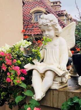 欧式花园庭院阳台婚庆装饰丘比特小天使人物景观雕塑户外创意摆件