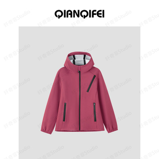 山系户外 新款 时尚 833 软壳冲锋衣连帽外套 24F