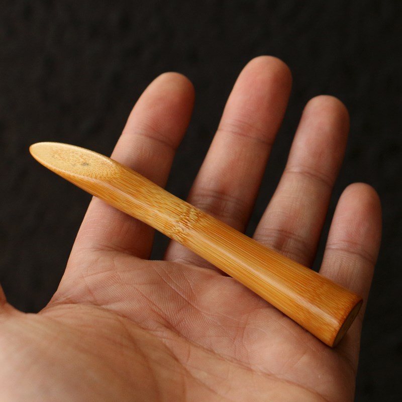 纯手工制作天然竹枝烟斗压棒精磨玉竹枝烟丝按压棍烟具配件竹压棒