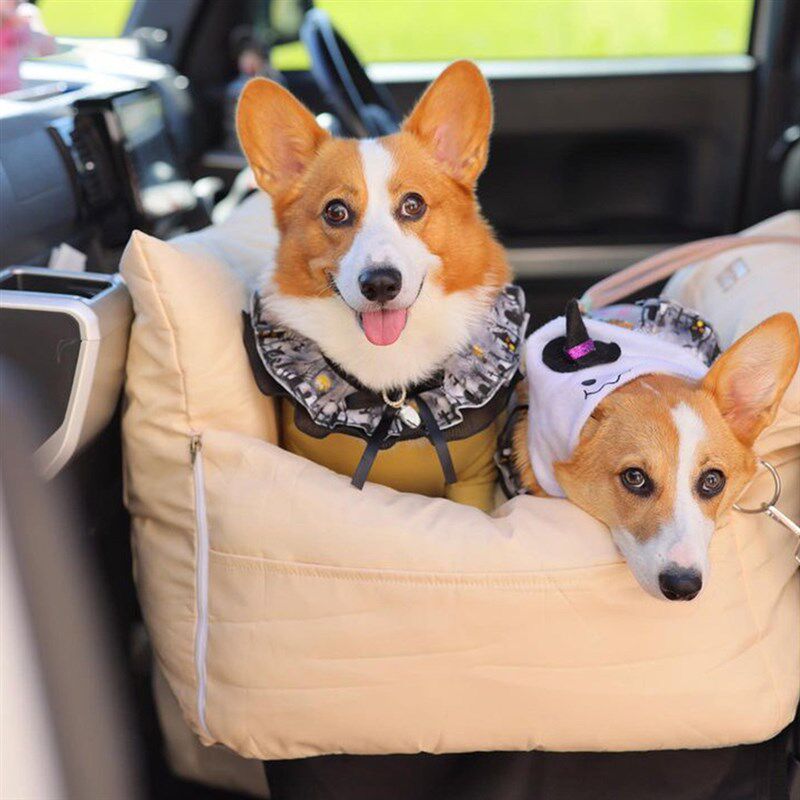 宠物狗狗车载狗窝中小犬副驾驶泰迪安全座椅坐车外出车载垫可拆洗