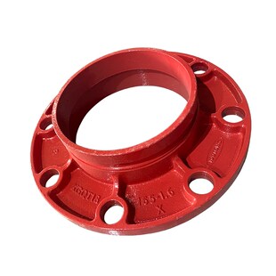 亿佰通消防沟槽式转换法兰盘卡箍法兰短管机械卡槽法兰阀门连接件