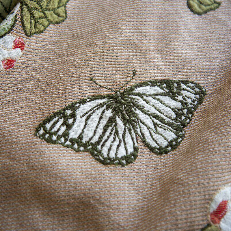 新古典A类纯棉加厚纱布盖毯三件套卧室空调毯1.8米床厚床单床盖