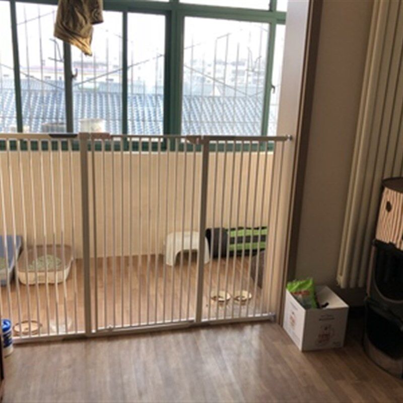 宠物隔离猫门栏猫笼子狗围栏兔泰迪金毛加高加密高度防护栏可定制