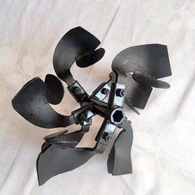 农机配件微耕机开沟刀23/26轴焊接错七加长带耳锰钢开沟培土刀