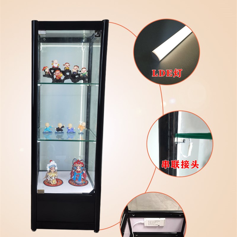手办柜LED感应灯玻璃柜模型玩具收纳柜补光灯带陈列柜饰品柜灯条