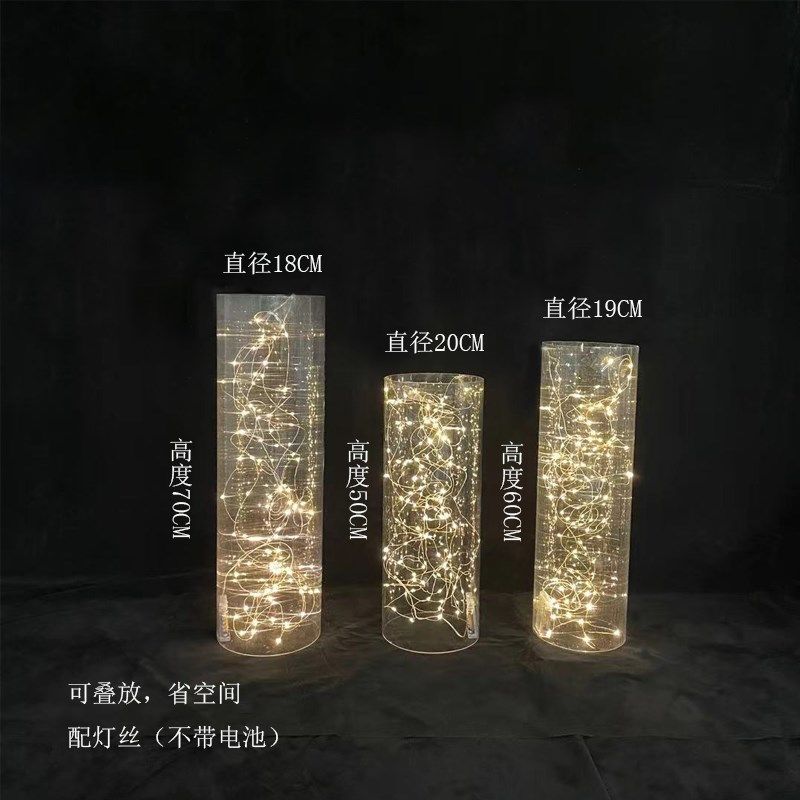 新婚庆道具水晶发光路引婚礼透明圆柱花架舞台亚克力摆件橱窗装饰,节庆用品/礼品,路引,淘宝优惠券,粉丝福利购,淘宝优惠卷
