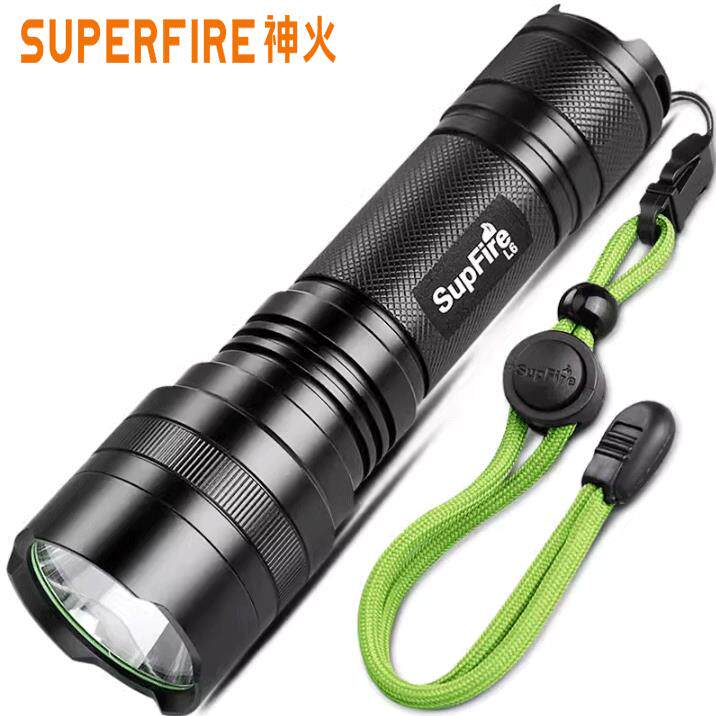 正品神火L6强光手电筒猴26650可充电式LED户外灯T6L2远射王