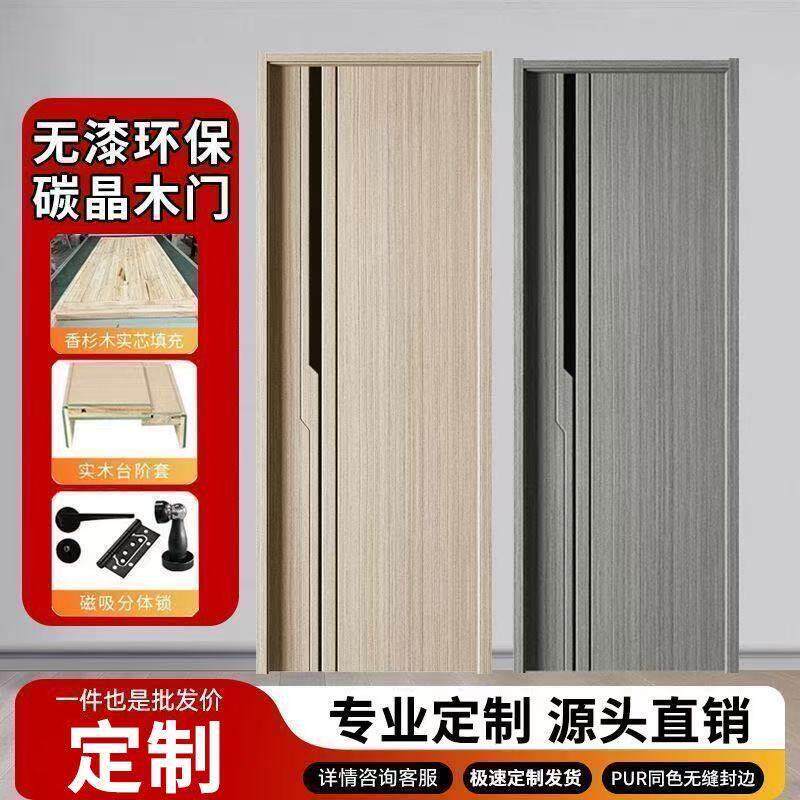 室内门家用卧室门免漆门出租房门复合实木复合门烤漆复合实木门钢