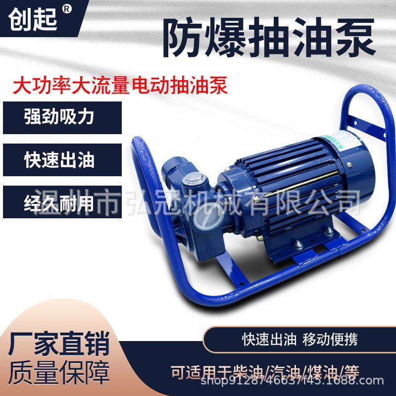 电动抽油泵220v防爆导油卸油泵大流量柴油汽油油车加油机
