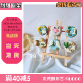 面包烘培蛋糕西点店创意货 架饰品挂架板 甜甜圈展示架 展示板