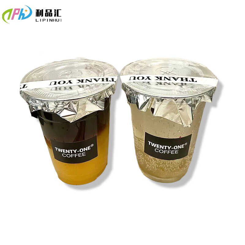 手工锡纸咖啡奶茶杯封囗防溢侧漏包装瓦瓘汤佛跳墻银色铝箔耐高温