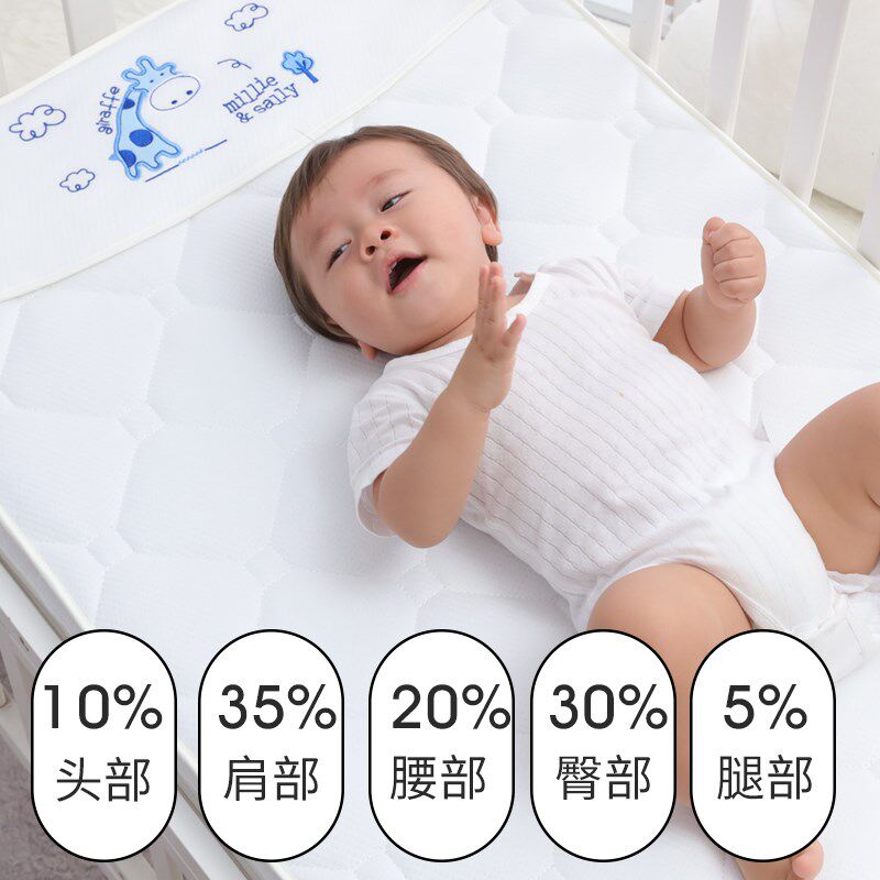 4d空气纤维婴儿床垫宝宝儿童幼儿园专用拼接乳胶垫子褥子定制夏季