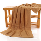 男女纯棉浴巾浅咖啡色驼色浅棕色美容院铺床宾馆酒店洗浴火疗专用