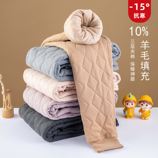 校裤神器三层夹棉保暖裤男初中生高中学生校服内胆棉裤加长版裤子