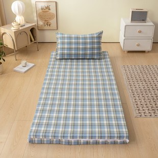 全棉六面全包床笠床垫套拉链款学生宿舍专用90x190cm纯棉床罩单人