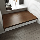 日式 定制单人1.2米多功能小户型无床头低床储物箱体床 榻榻米矮床
