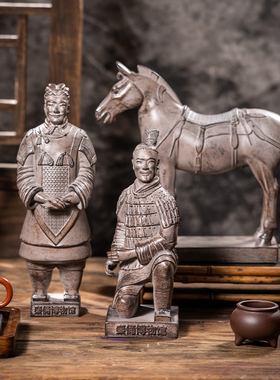 28CM兵马俑摆件工艺品陕西西安旅游纪念品仿古创意礼品教学用品