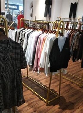 服装店展示架女装专用落地架网红移动衣服架子婚纱秀禾简约挂衣杆