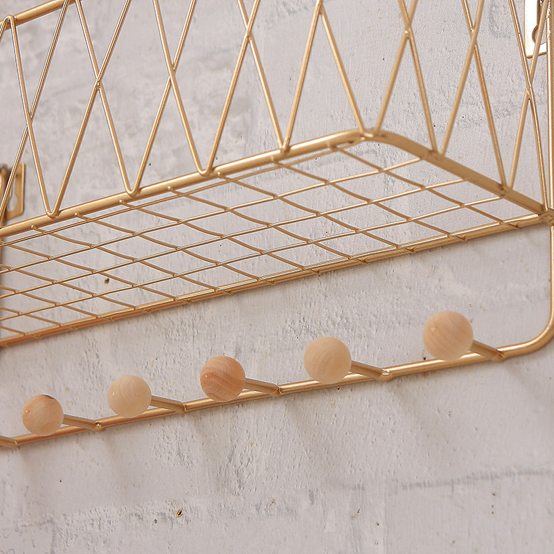 铁艺墙上置物篮玄关入户进门口钥匙架挂钩壁挂收纳挂衣架艺术挂架,家居饰品,装饰挂钩,淘宝优惠券,粉丝福利购,淘宝优惠卷