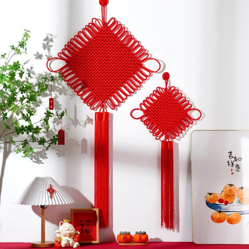 中国结挂件家居壁挂大号装饰红色喜庆新年玄关入户门客厅带球挂饰,节庆用品/礼品,中国结,淘宝优惠券,粉丝福利购,淘宝优惠卷