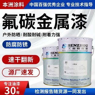 氟碳漆户外金属防锈漆不锈钢防腐喷漆铝合金栏杆铁门专用油漆翻新