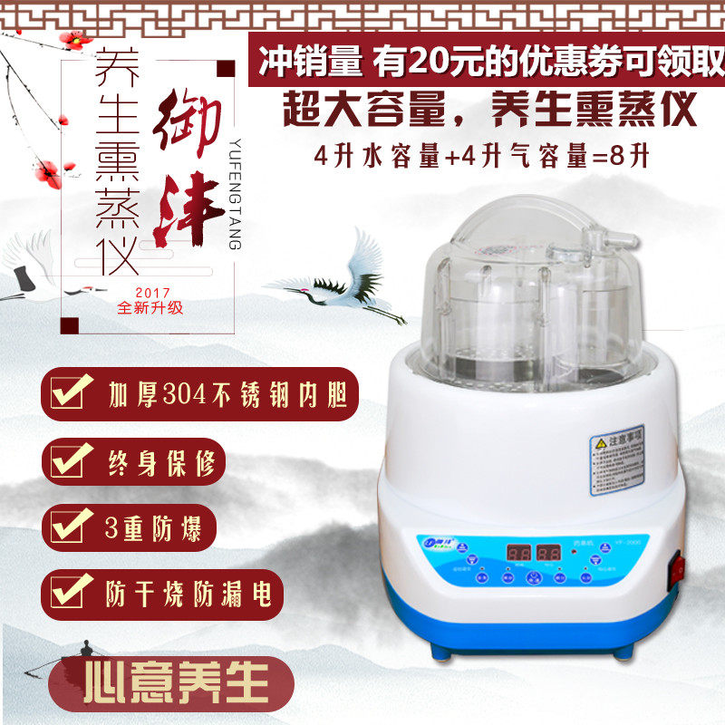 心意 今全新4升超大容量 熏蒸机家用蒸汽机桑拿箱汗蒸药材熏蒸仪