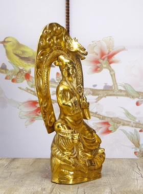 纯铜药王孙思邈铜像家居摆件名医圣神医孙思邈神像工艺品摆设神医