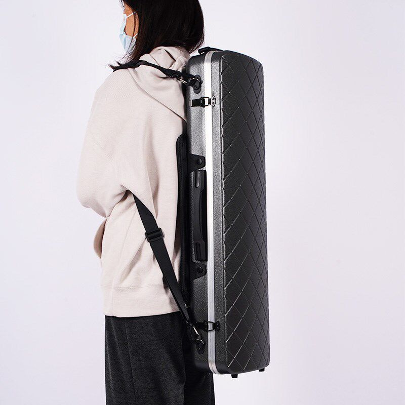 凯莉兹曼轻体便携碳纤维小提琴盒抗压方形琴盒提琴包双肩背4/4