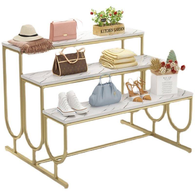 服装店中岛展示架阶梯式流水台展示台陈列道具中间高低鞋包店鞋架,商业/办公家具,服装展示架,淘宝优惠券,粉丝福利购,淘宝优惠卷