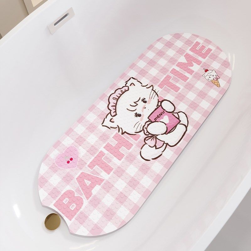 浴缸浴室防滑地垫PVC洗澡按摩脚垫卫生间免洗可擦吸盘垫家用儿童