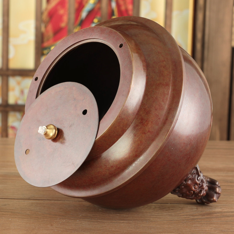 仿古六面铜鼎油灯老式纯铜长明防风酥油灯盏家用佛前复古供灯佛具,家居饰品,烛台,淘宝优惠券,粉丝福利购,淘宝优惠卷