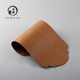 竹制茶席隔热垫竹丝茶垫桌旗新中式茶台干泡席茶桌垫防水茶道配件