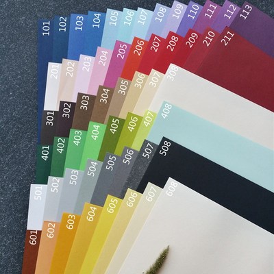 折纸剪纸千色纸手工纸幼儿园艺术彩色120克卡纸进口纯色纸包