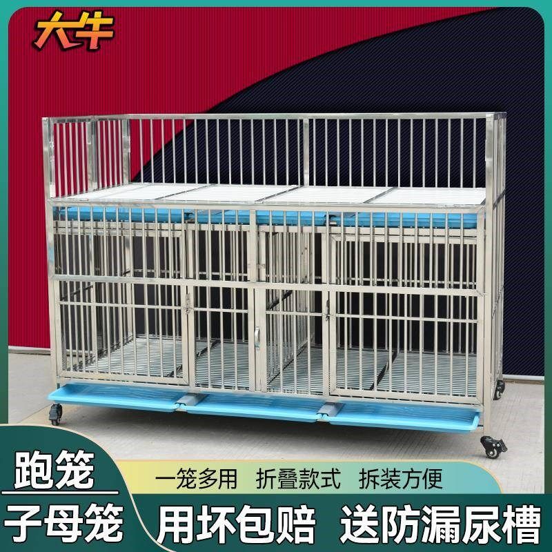 不锈钢展示笼跑笼跑床折叠狗笼子小型犬宠物店卖狗笼子可调节高度,宠物/宠物食品及用品,狗笼子,淘宝优惠券,粉丝福利购,淘宝优惠卷