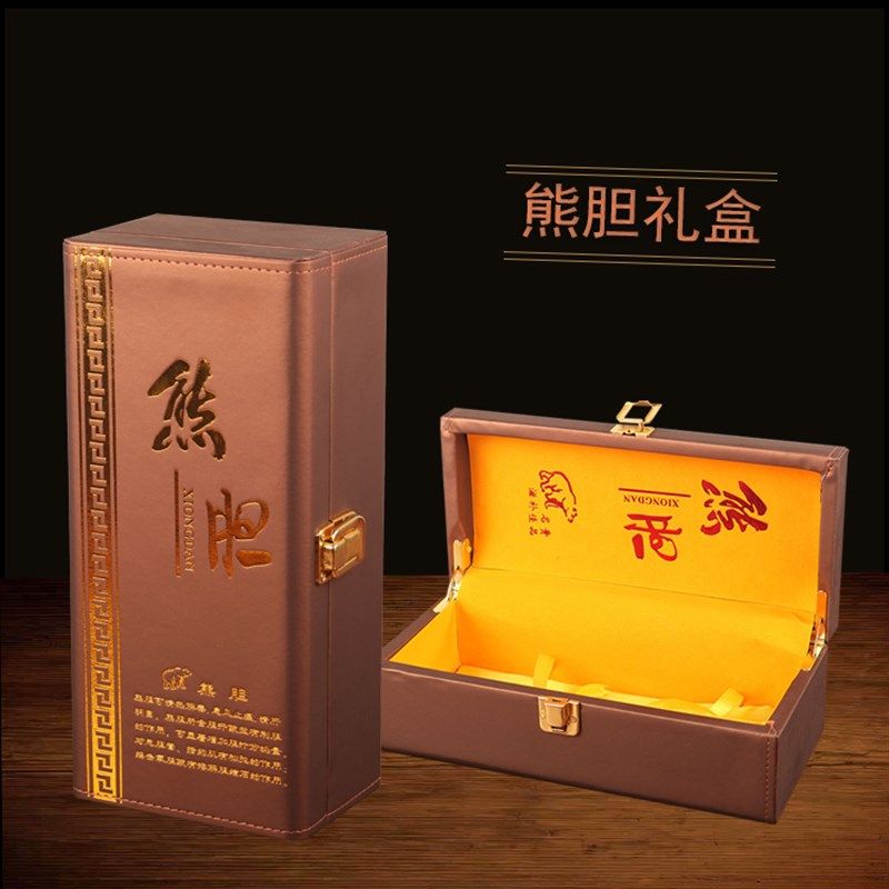 保健品包装盒木盒高档熊胆粉礼盒名贵药材盒礼品盒空盒子定制